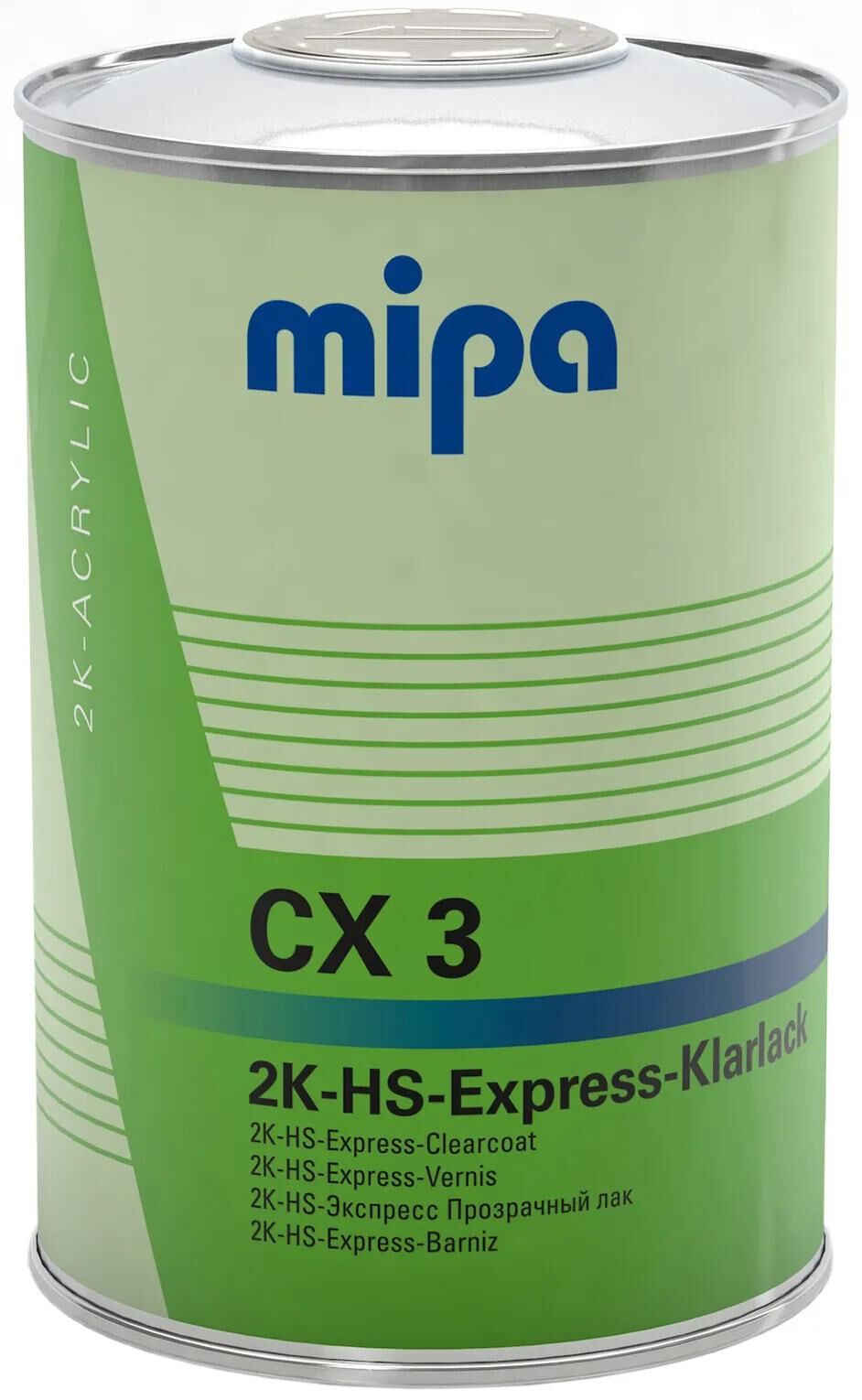 Couche transparente Mipa cx 3 . Peinture transparente express 2k cx 1l