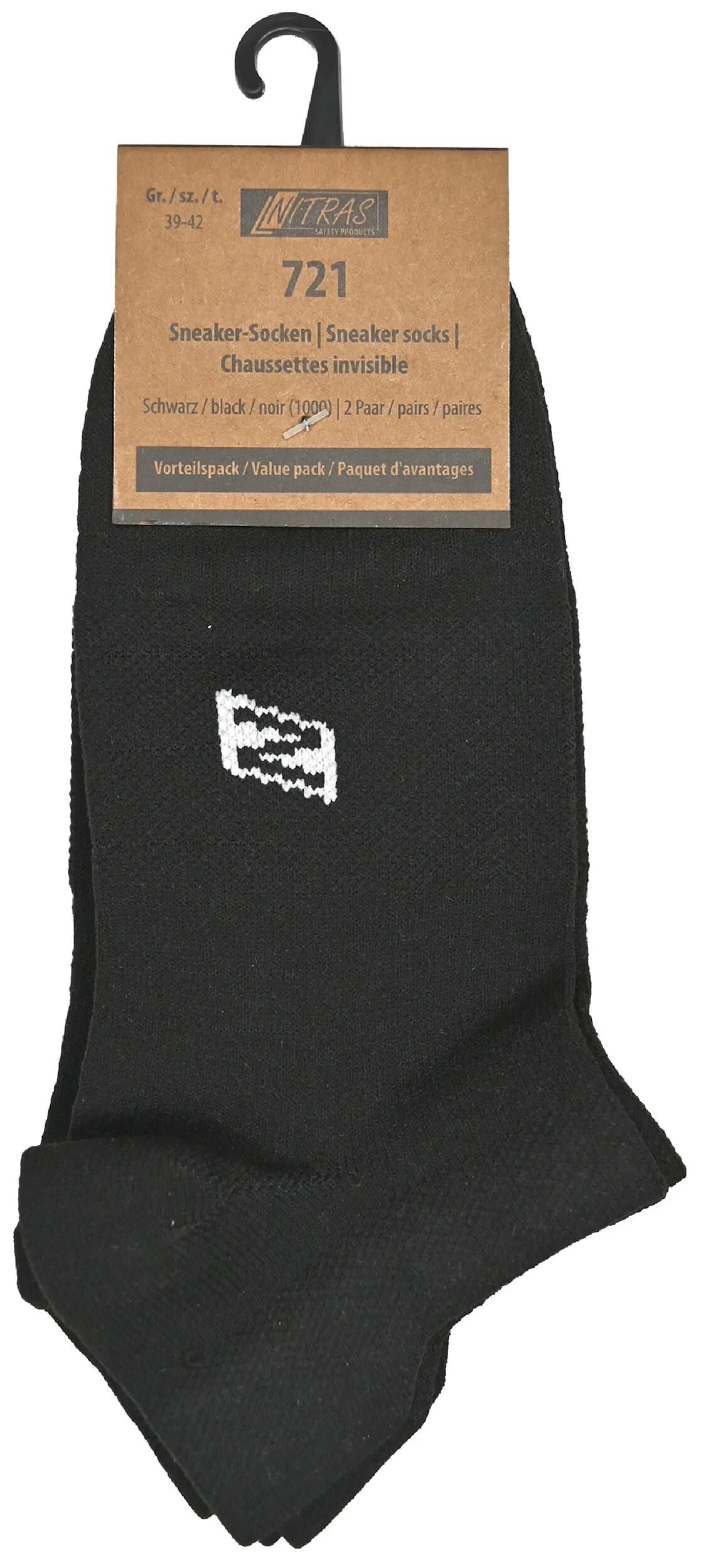Nitras sécurité nitras chaussettes sneaker sneaker-sock.sw gr.35-38 nitras 1pk avec 2 paires