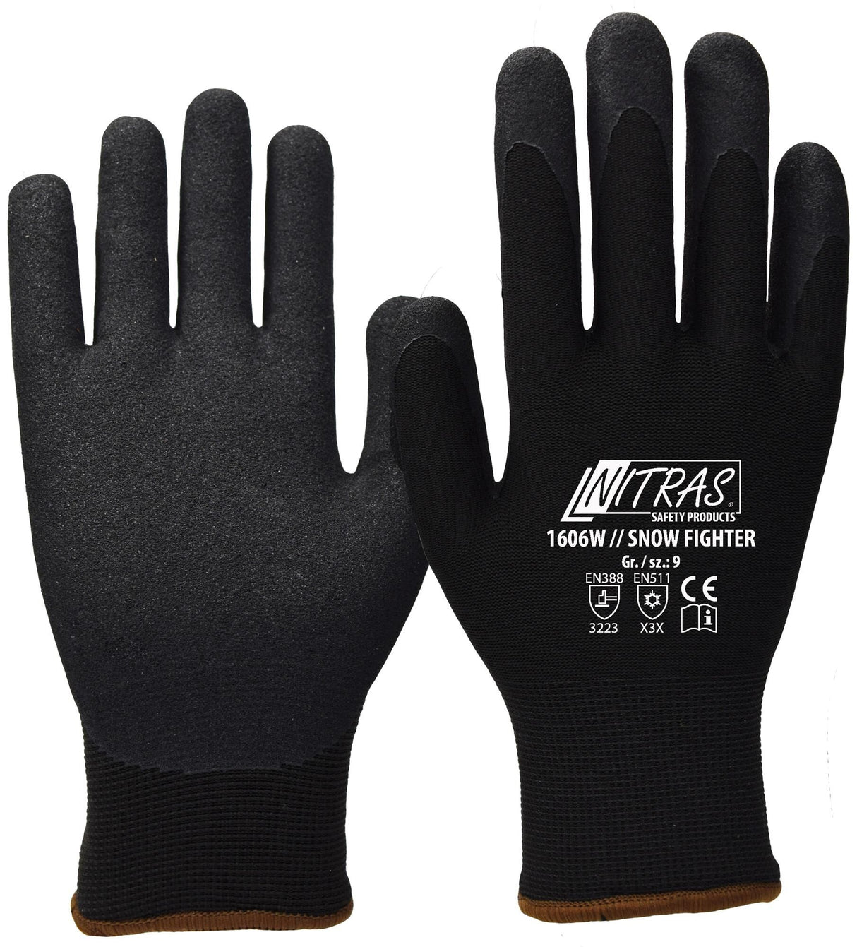 Nitras sécurité Nitras gant d'hiver Snow Fighter gant d'hiver taille 9 noir Snow Fighter