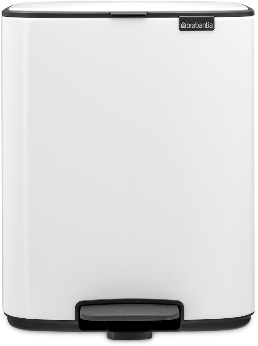 Poubelle à pédale Brabantia bo - 12 litres - blanc