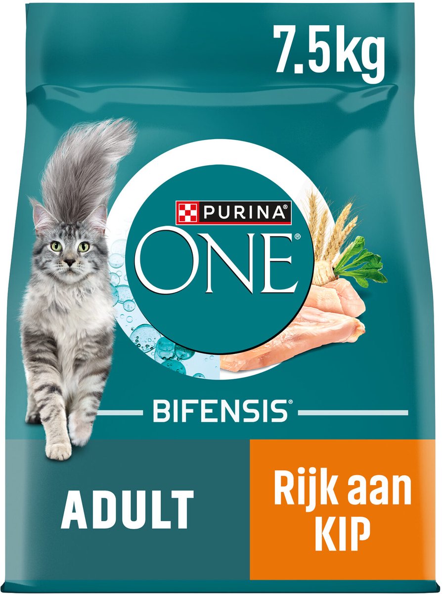 Purina one adult - nourriture pour chat - poulet grains entiers - 7,5 kg