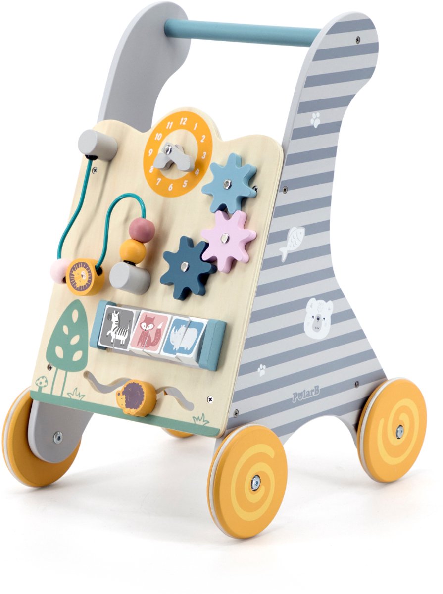 Marcheur d'activité Polarb déambulateur en bois 44028