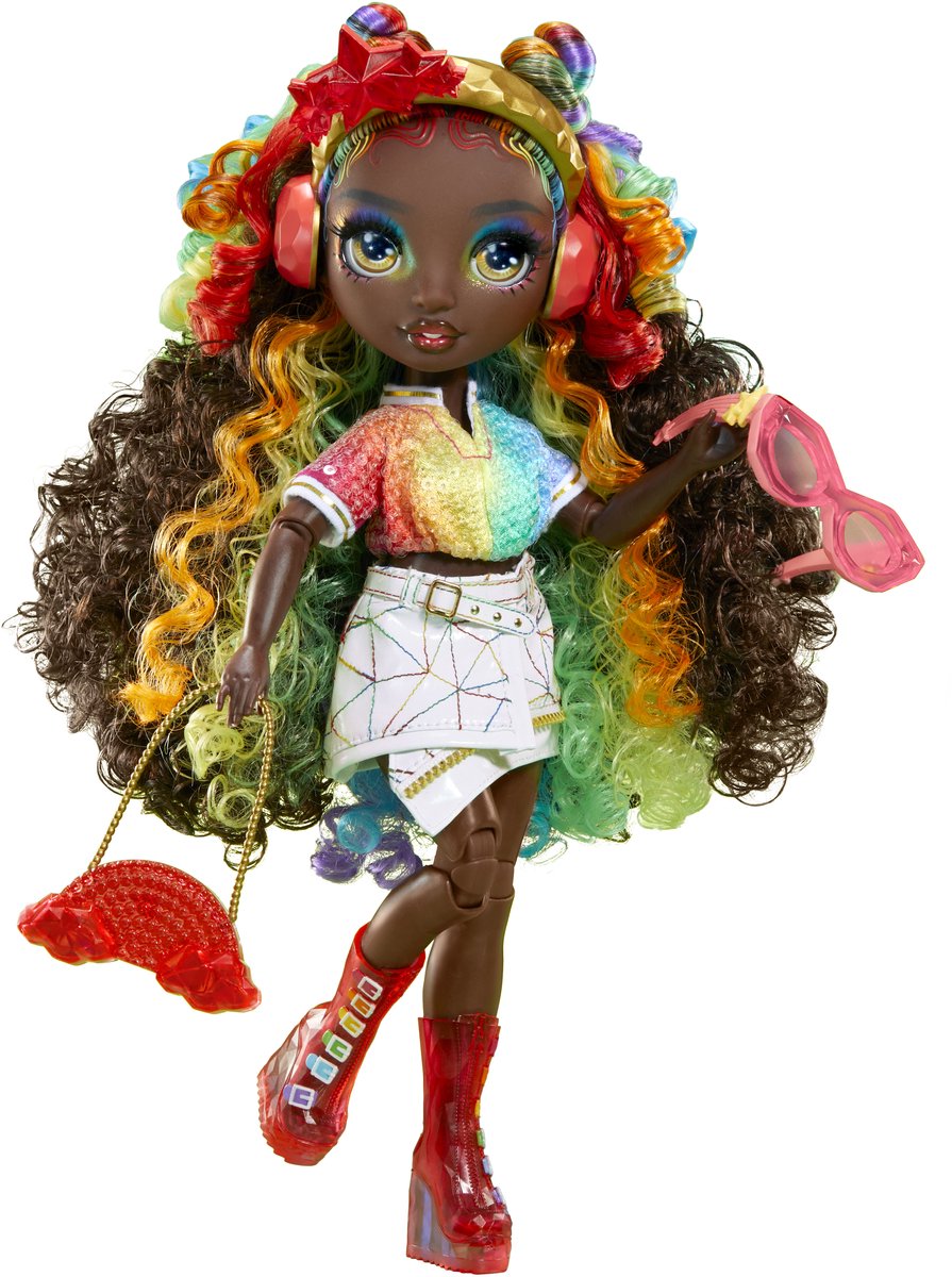 Mga entertainment arc-en-ciel de haute cristal de mode poupée de mode - arc en ciel