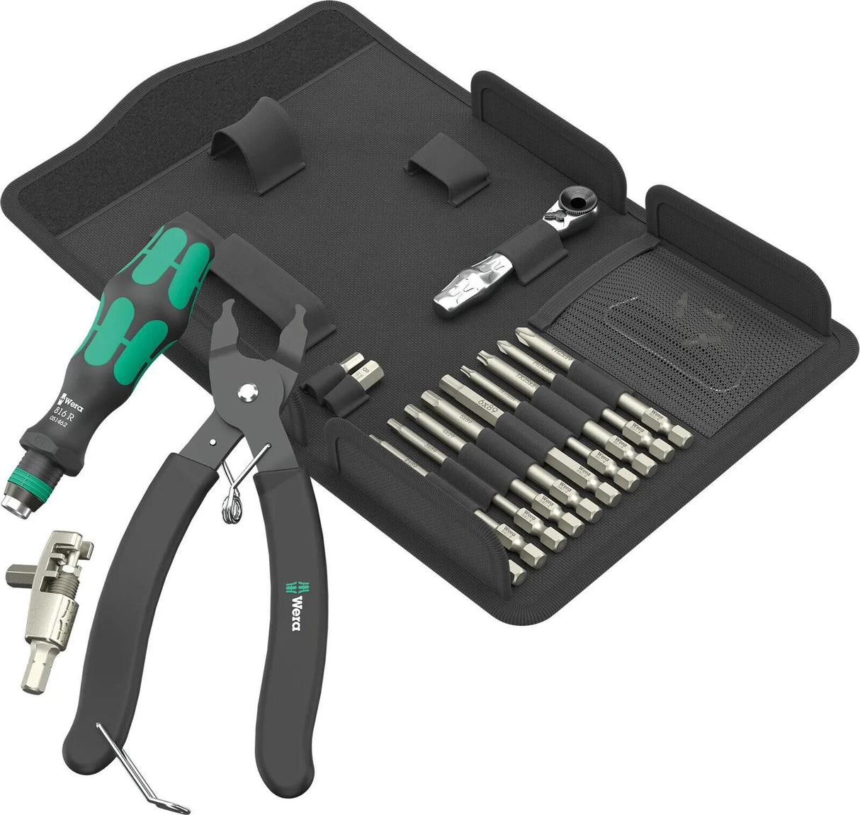 Jeu d'outils de rivetage de chaîne Wera 9532 . kit d'atelier de rivetage de chaîne 9532