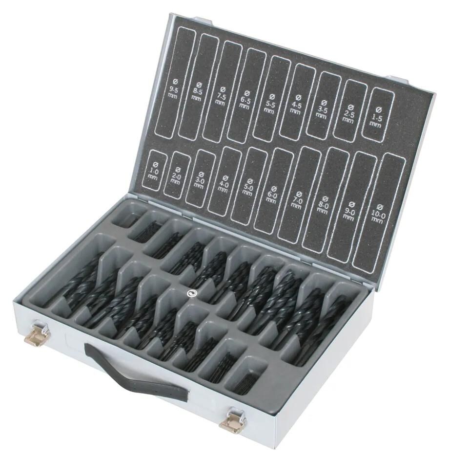 Jeu de forets hélicoïdaux Pro chargeur de forets hss din 338 170 pcs , 10, - 10.0