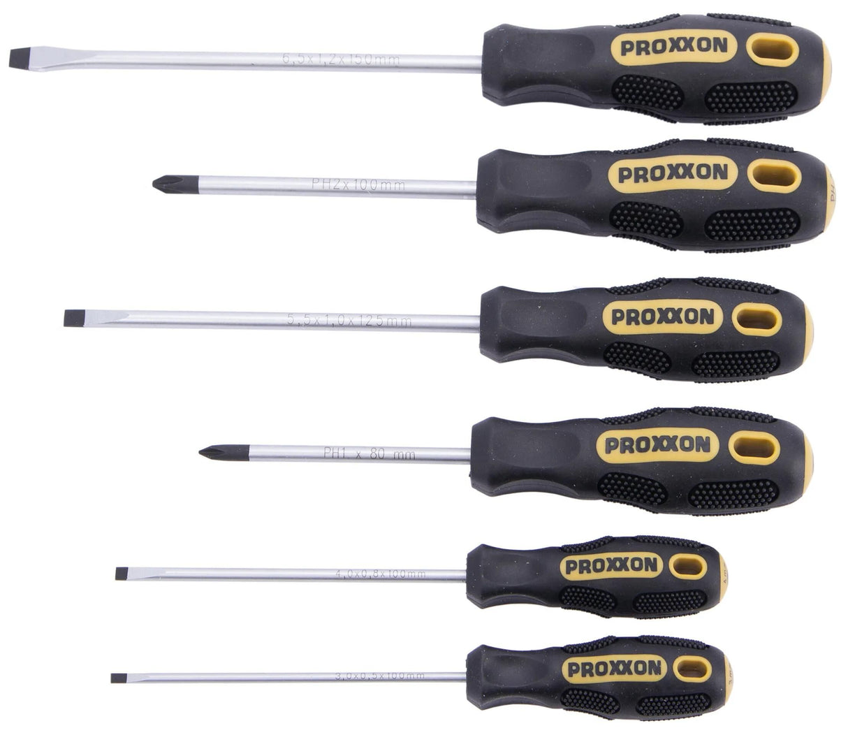 Jeu de tournevis Proxxon, jeux de tournevis Flex Dot 6-te. schl. + philips