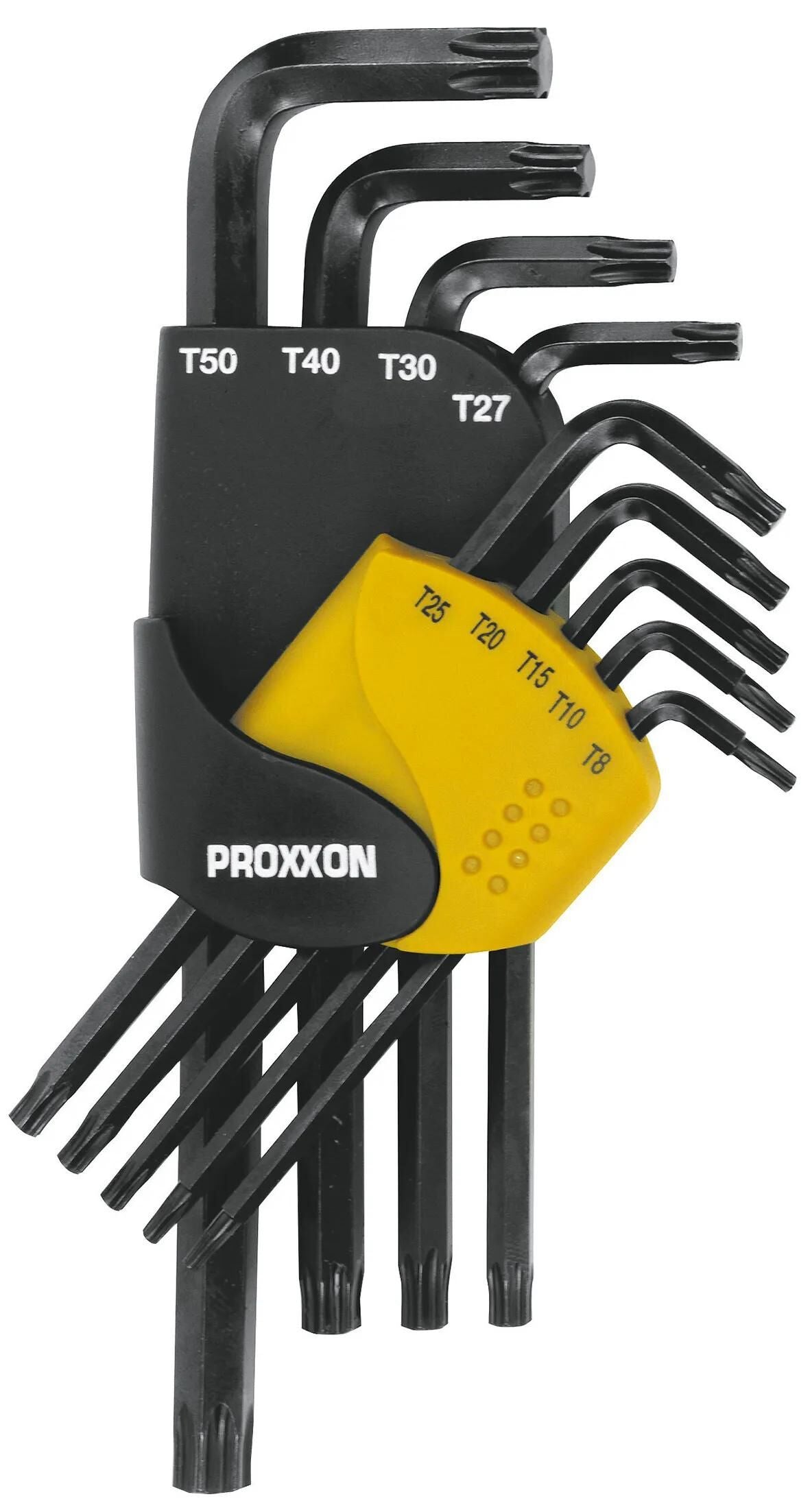 Jeu de clés angulaires Proxxon Jeu de clés angulaires Torx 9 pièces