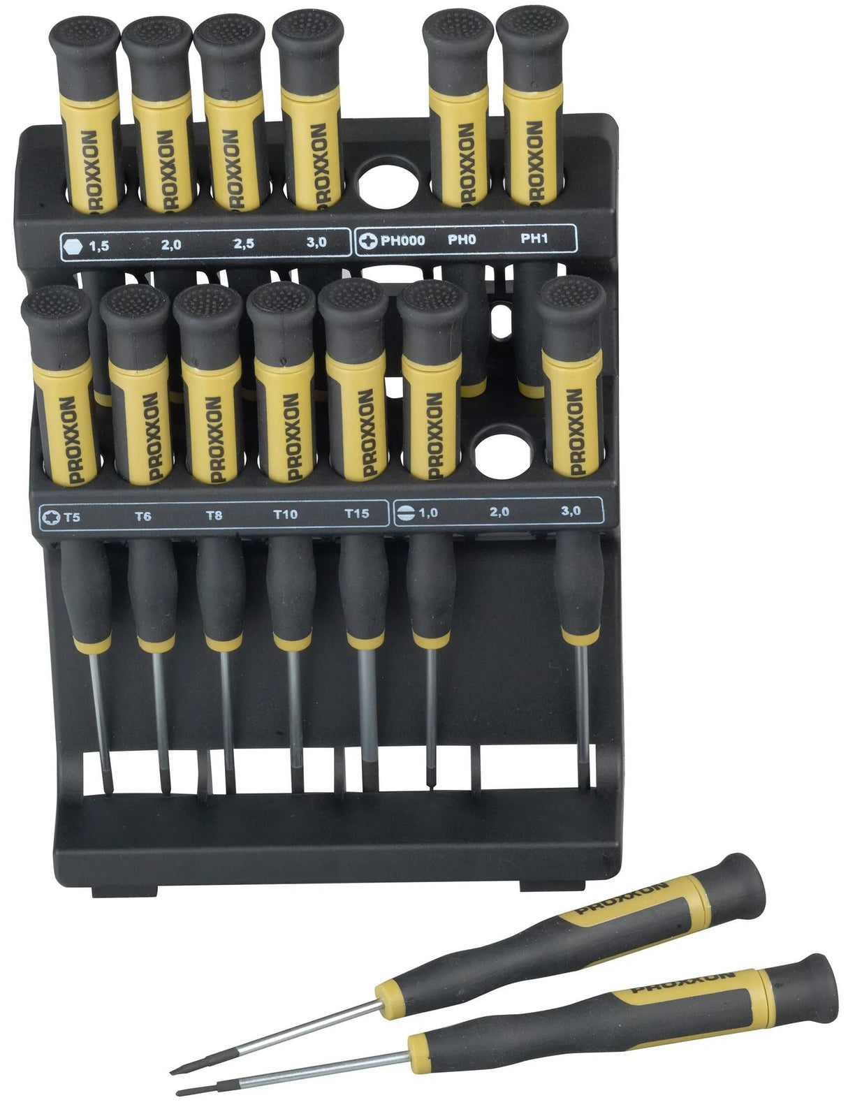 Proxxon jeu de tournevis micro-tournevis jeux de tournevis micro-tournevis 15 pièces