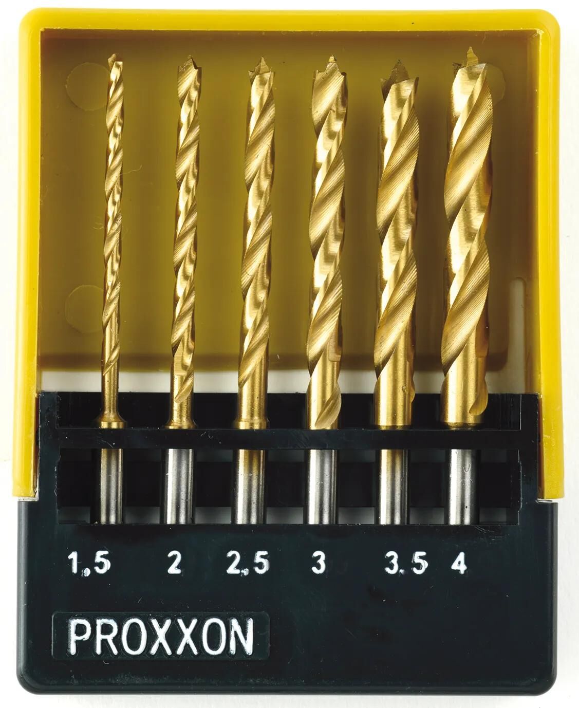 Jeu de forets hélicoïdaux Proxxon jeu de forets hélicoïdaux HSS 6 pièces