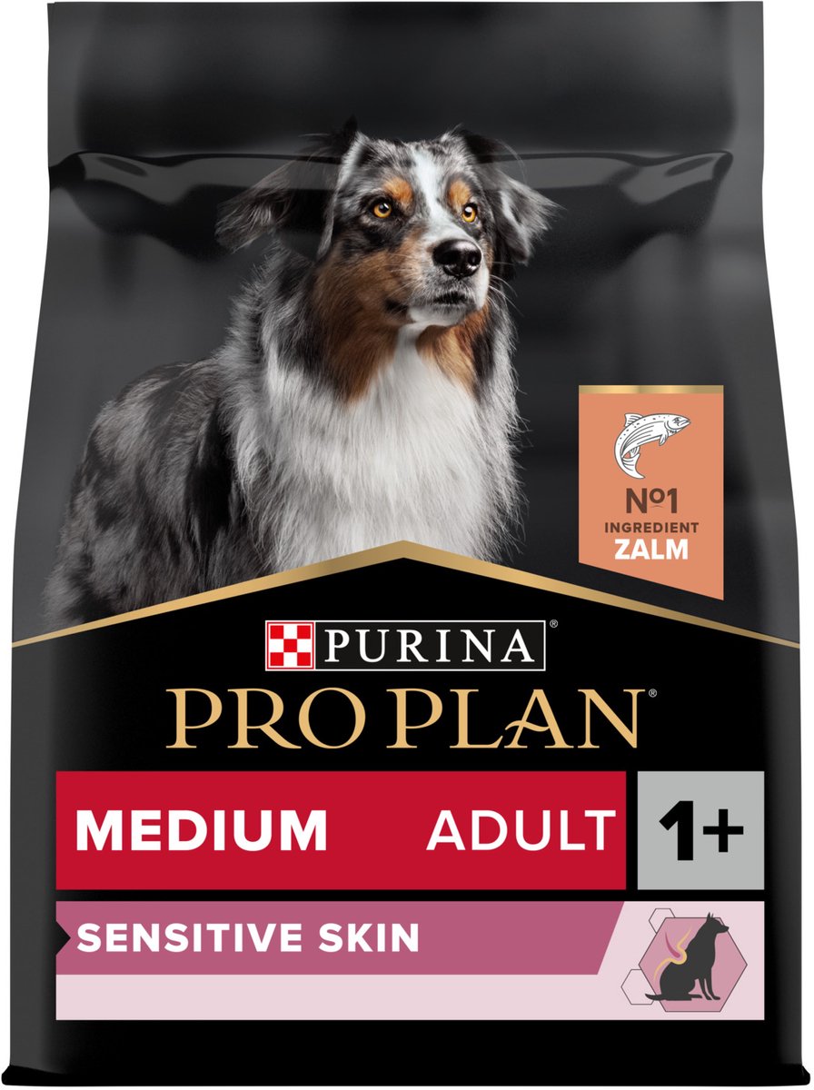 Pro plan nourriture sèche pour chien peau sensible adulte moyen - saumon - 3 kg