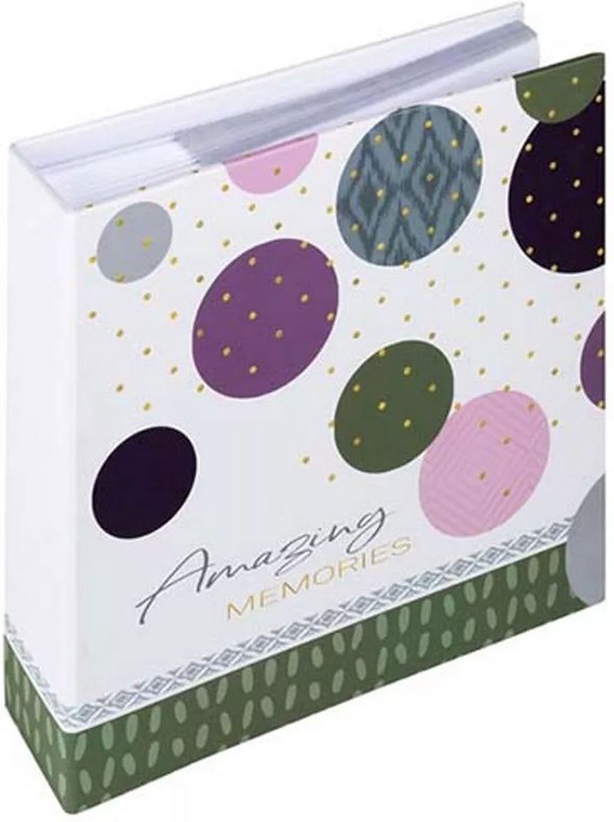 Walther me-486-a souvenirs incroyables - album mémo - taille 22,5 x 22,5 cm - 200 photos 10 x 15 cm - vert