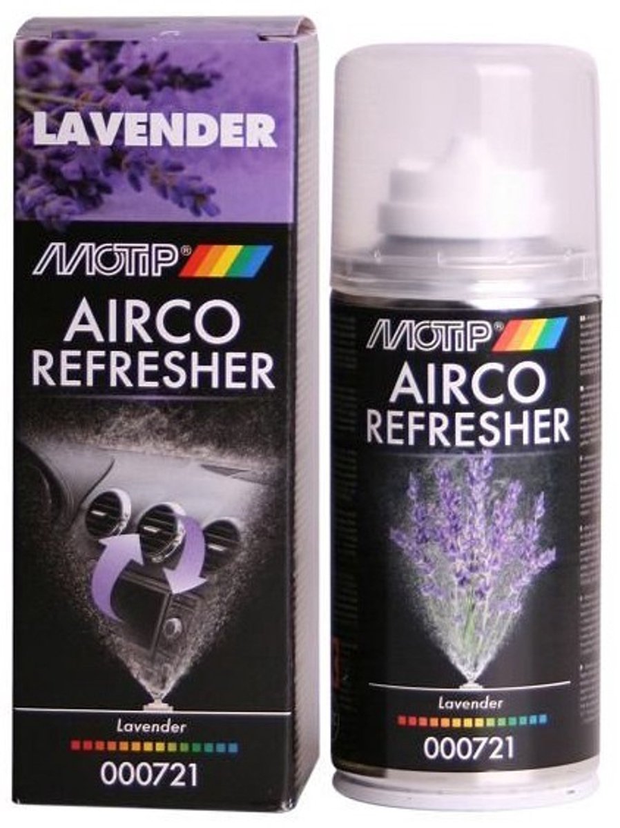 Motip 1051486 - Spray désodorisant pour climatisation lavande 150 ml | 1 pièce