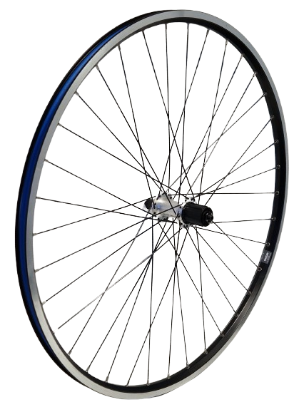 Kgs Kgz roue arrière 28 pouces (622) cassette 8-10 v jante et rayons noir