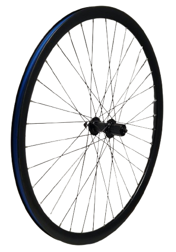 Roue arrière Kgz 28 pouces (622) cassette 8-10v jante et rayons centerlock noir