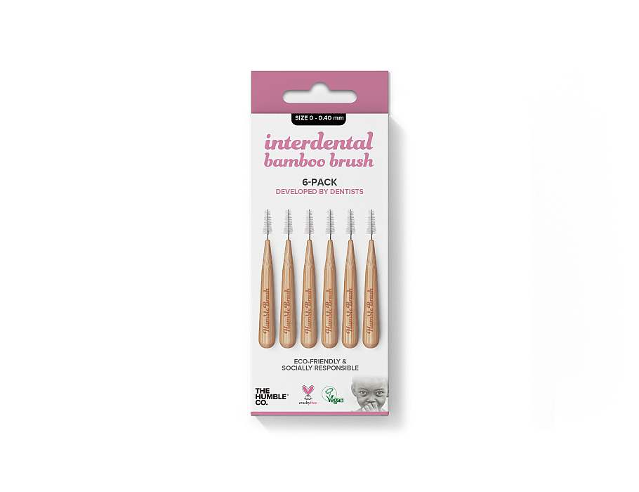 La humble co. brosse interdentaire 6 pcs - violette - 0,40 mm