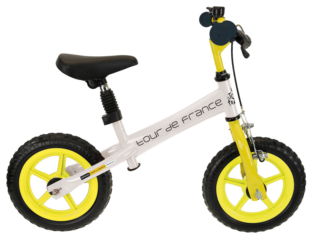 tour de france blanc avec roues jaunes