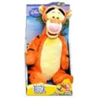 Tigre en peluche Van der Doelen de 25 cm de haut avec un bourriquet en guise de sac à dos