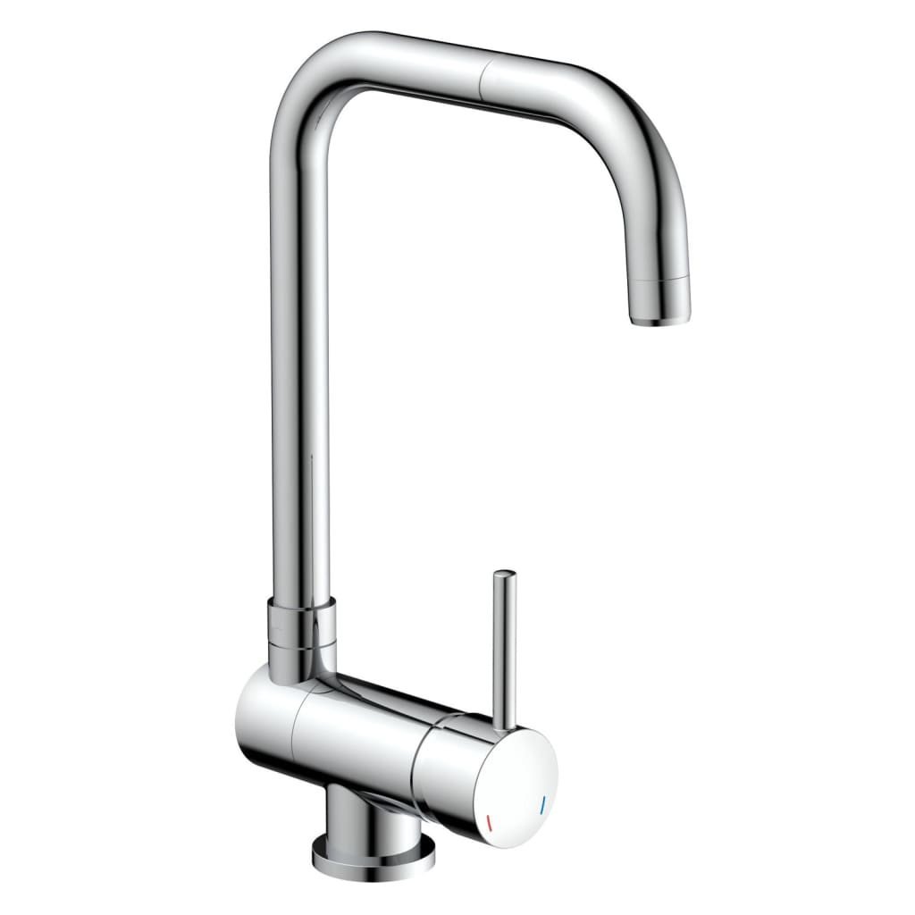 Mélangeur de cuisine Eisl avec bec pivotant flexo chrome
