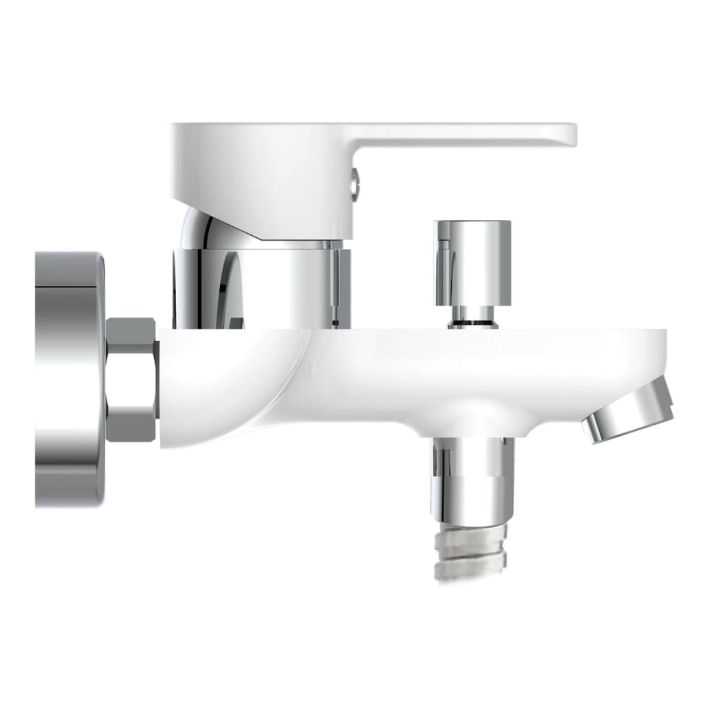 Eisl mitigeur de salle de bain diziani blanc et chrome