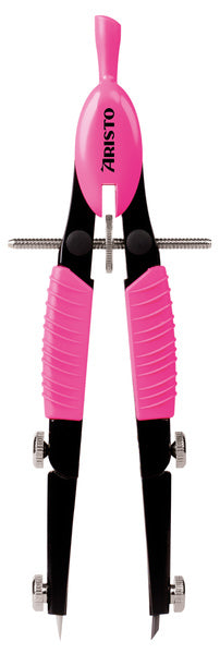 Aristo ar-55745 boussole à réglage rapide rose fluo