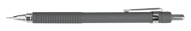 Aristo ar-85711 porte-mine gris mat 0.5 poignée en caoutchouc, clip en métal