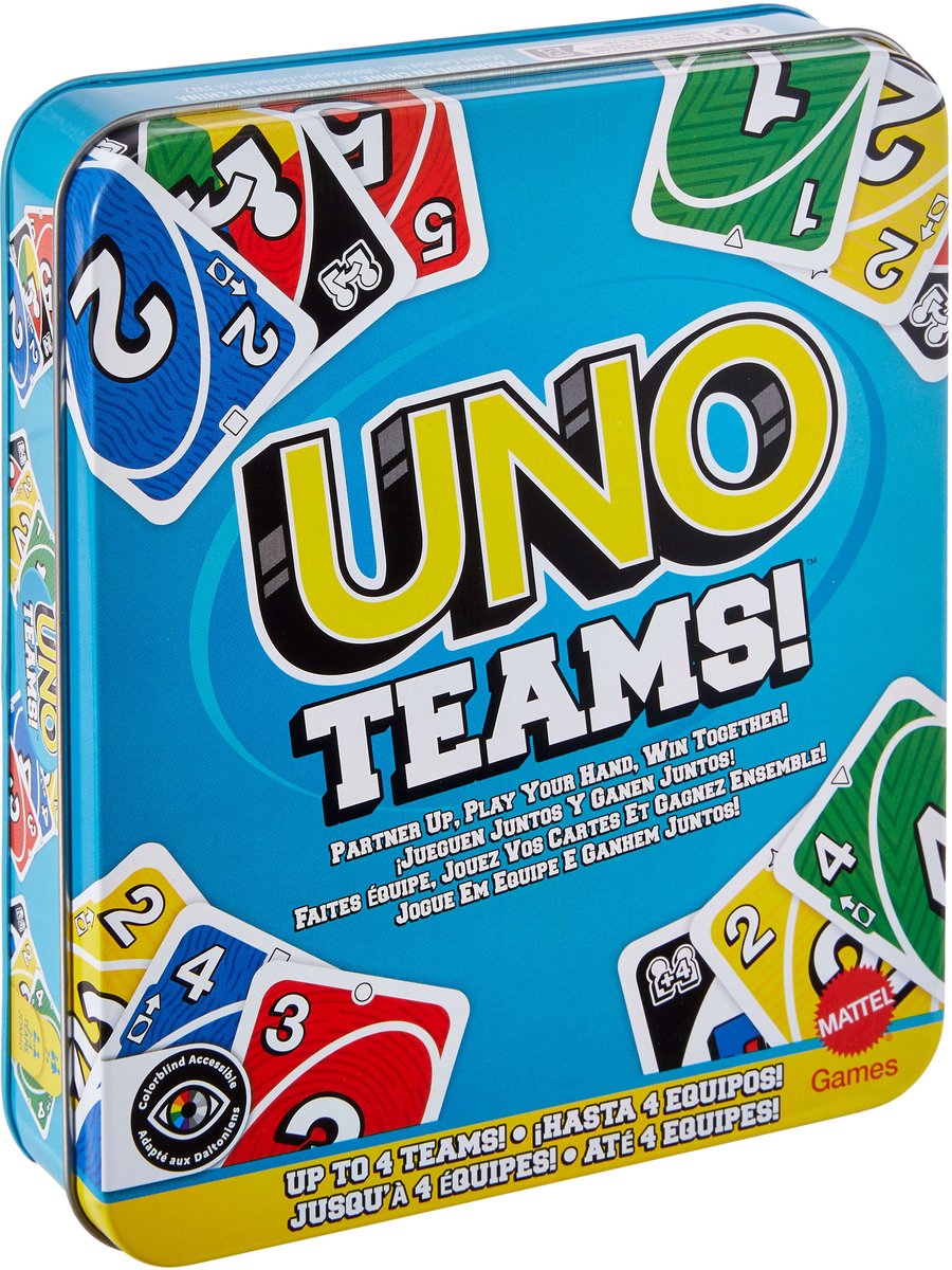 Jeu uno équipes de luxe