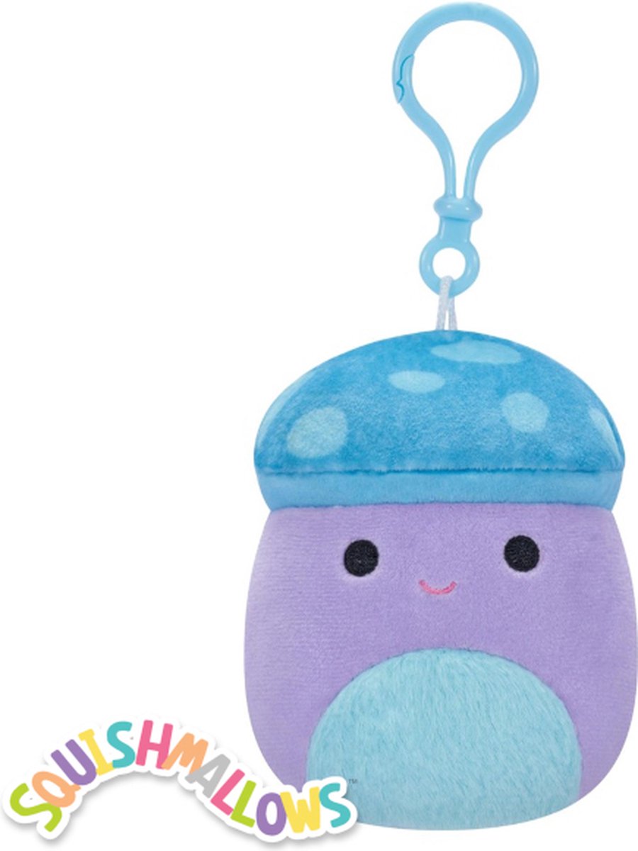 Squishmallows pyle le champignon - clip de 3,5 pouces sur squishmallow