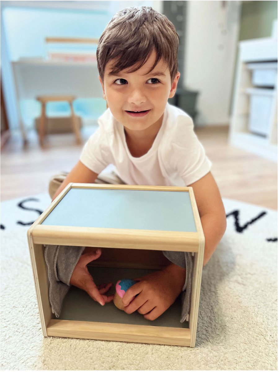 Petit pied - Boîte fixe sensorielle en bois sensorielle