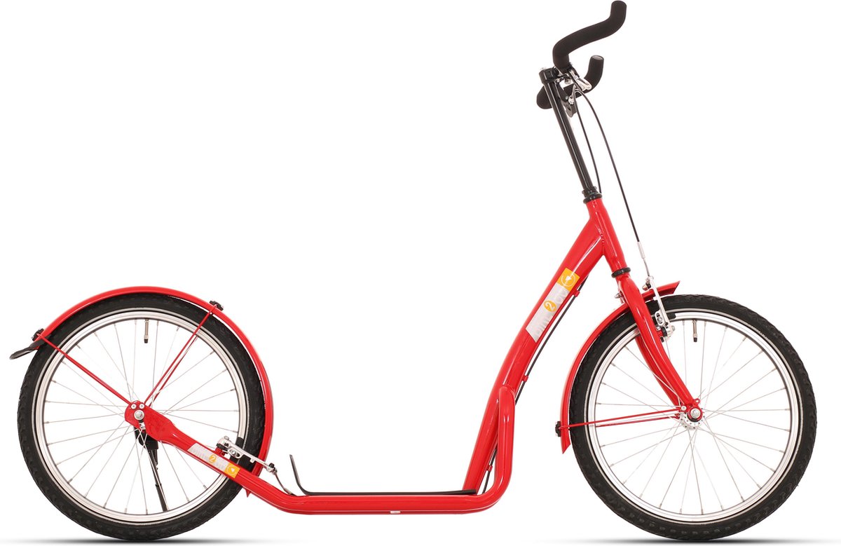 Bikefun scooter bike-2-go 20 pouces avec v-brake - rouge