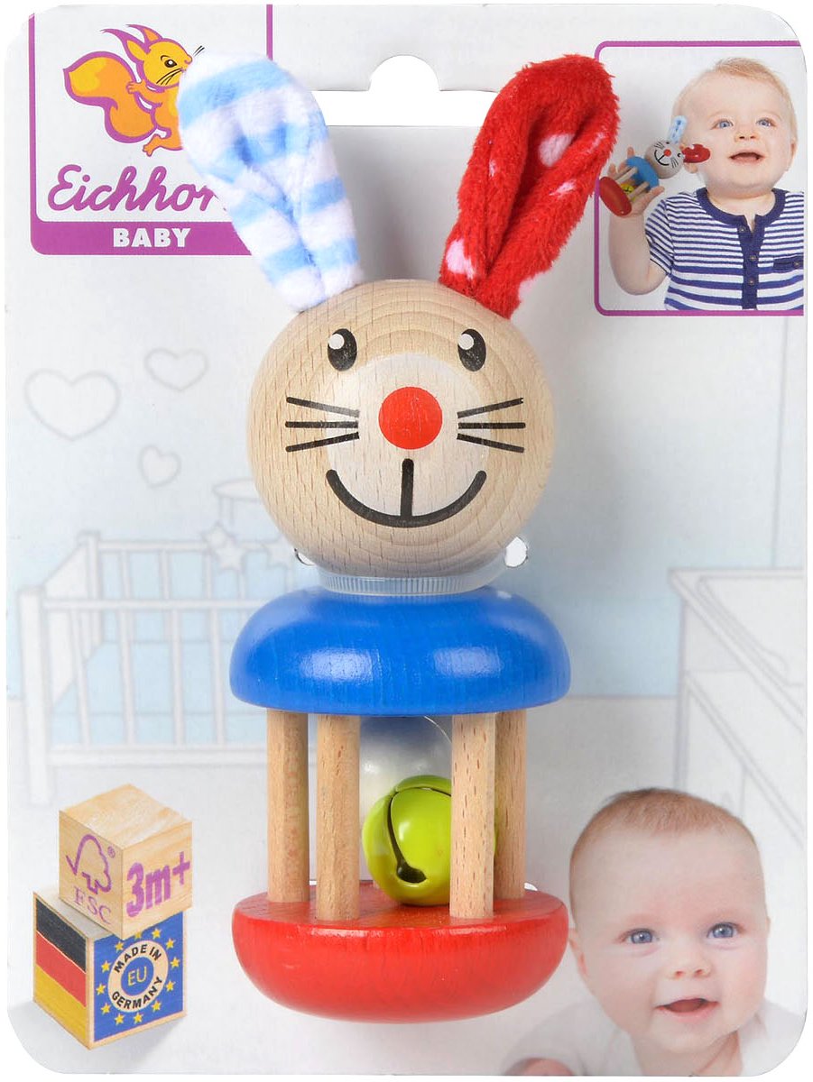 Eichhorn Baby Wooden Ratel Rabbit