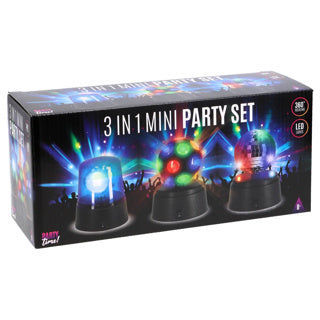 C'est la fête ! ensemble de 3 mini disco à l'heure de la fête