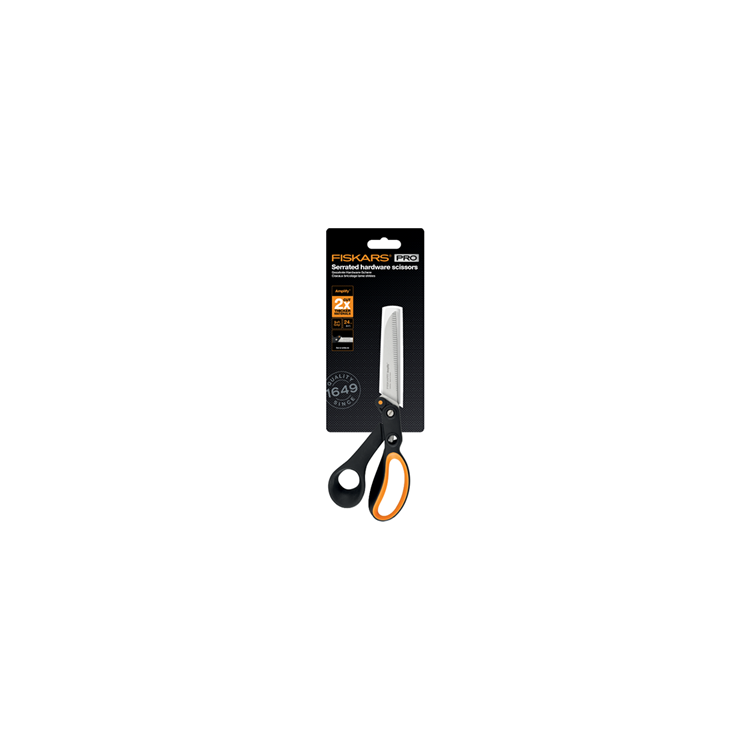 Ciseaux de quincaillerie Fiskars 24 cm - dentelés