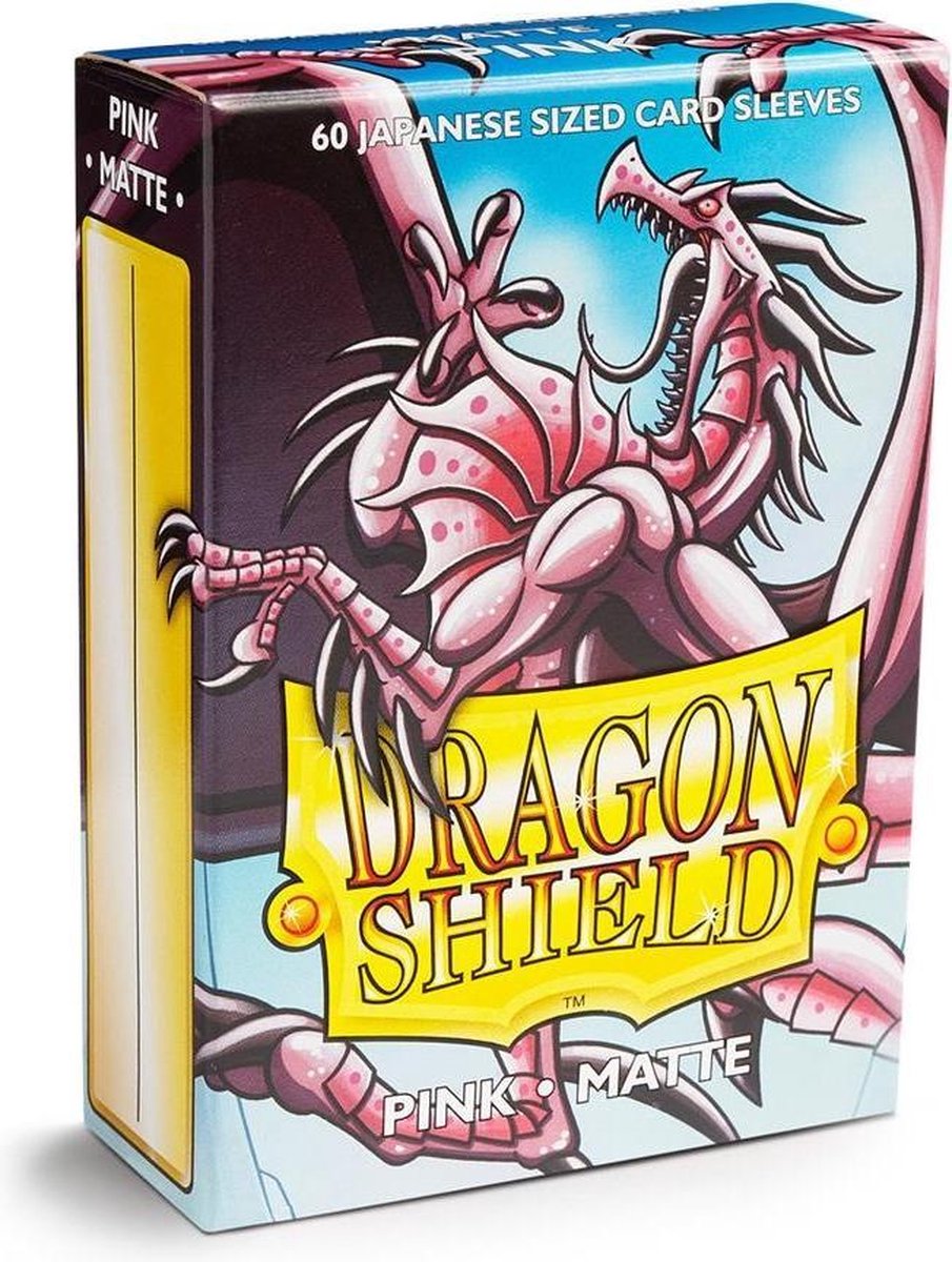 Protège-cartes Arcane Tinmen Dragon Shield : rose mat japonais (59x86 mm) - 60 pièces