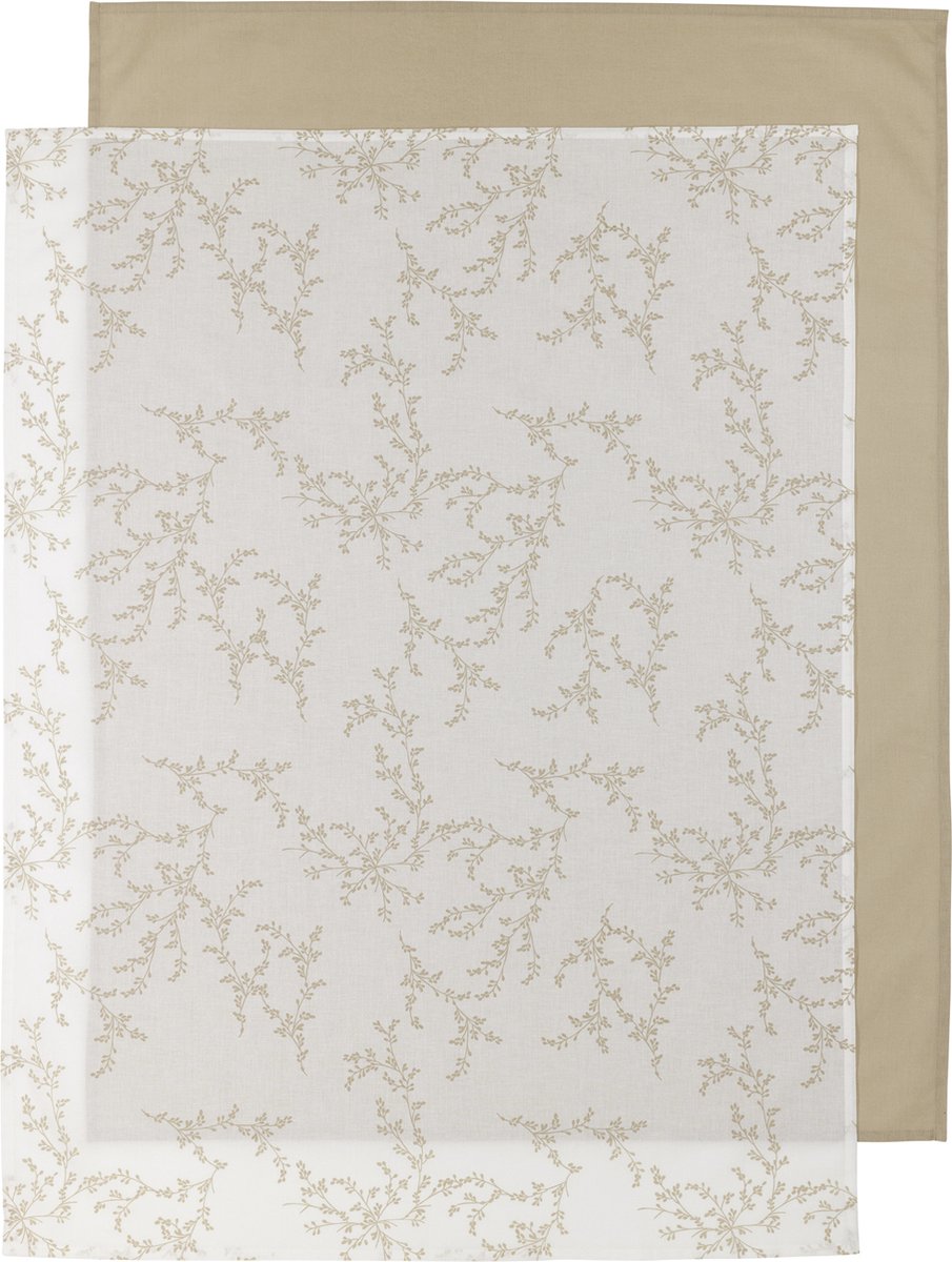 Drap de berceau Meyco baby branches - pack de 2 - sable - 100x150cm - 0,3 tog