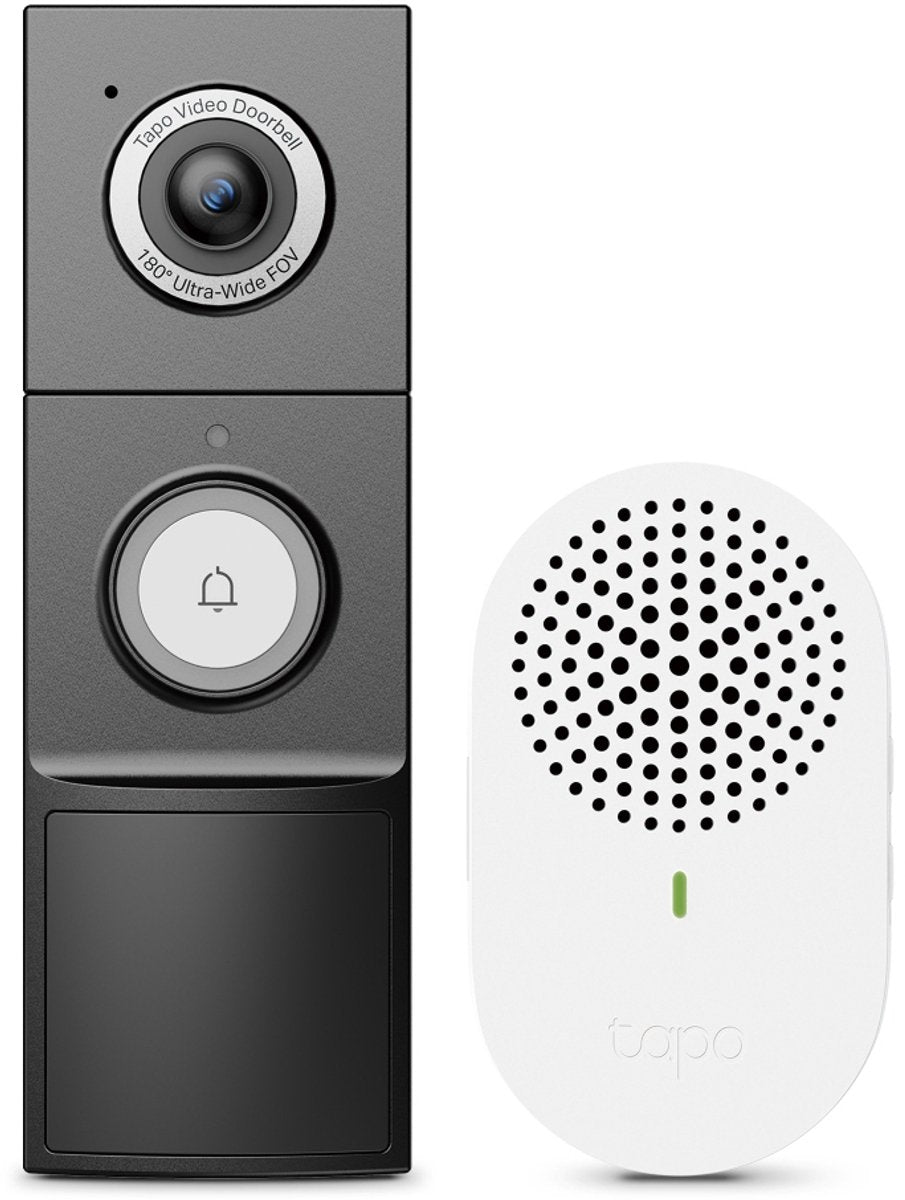 Sonnette vidéo Tp-link tapo d235 avec caméra - avec carillon - 2k 5mp - alimentation par batterie ou câble - sonnette intelligente ip66