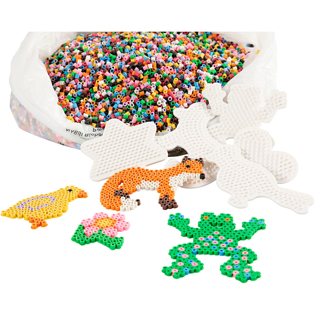 Creativ company nabbi biobeads kit de classe, taille 5x5 mm, moyen, couleurs standard, 1 kit