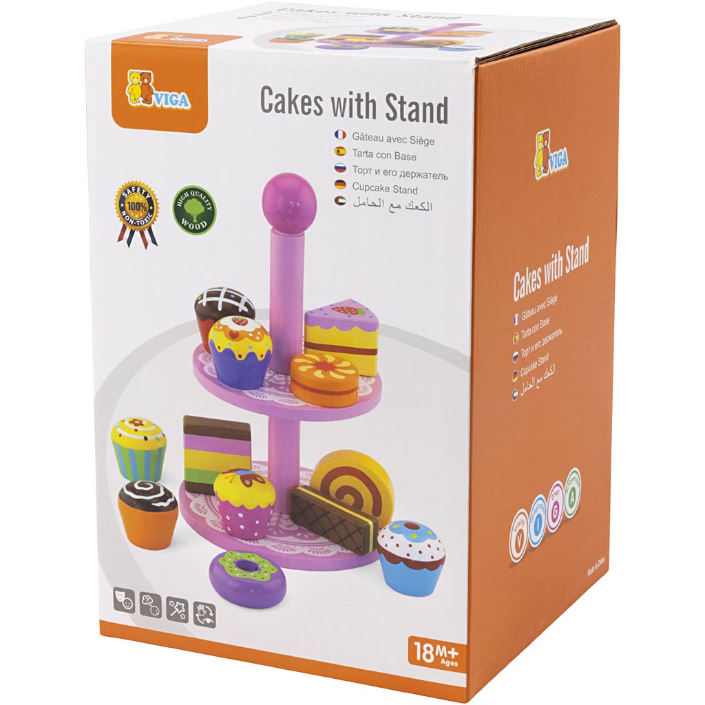 Https : www.ccobby.nl viga-cupcakes-with-cake-plateau-size-25-5-cm-1-set