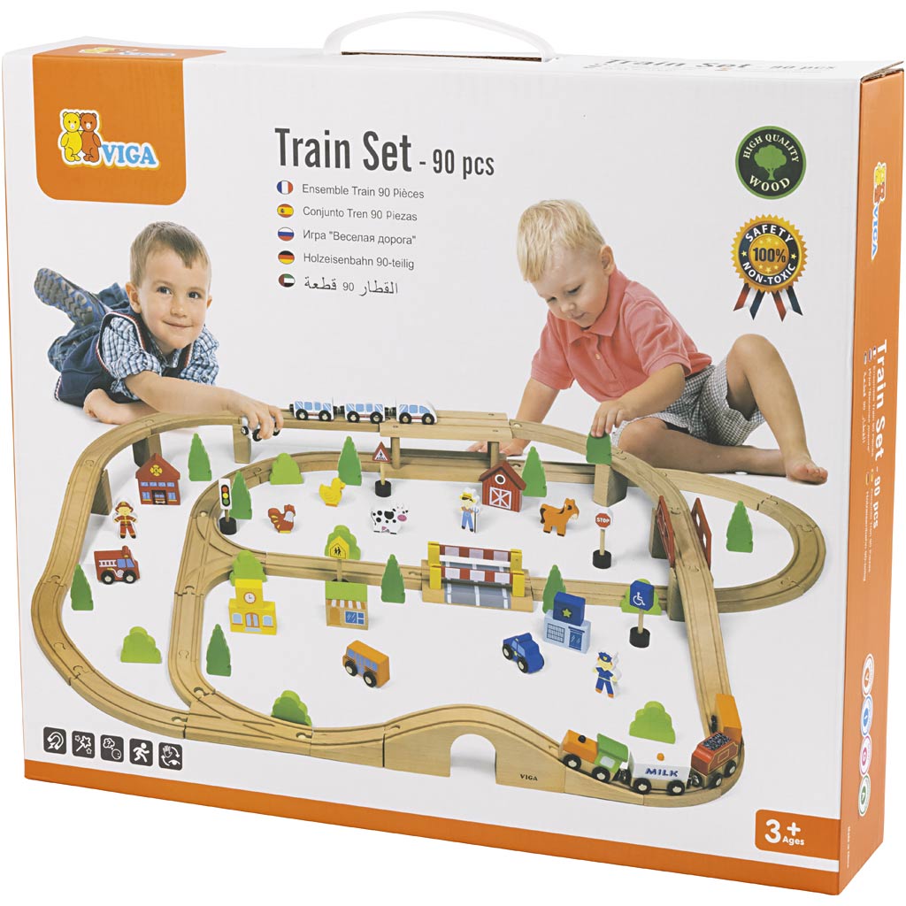 Http : www.cchobby.nl viga-spoorweg-en-stad-90-delen-1-set