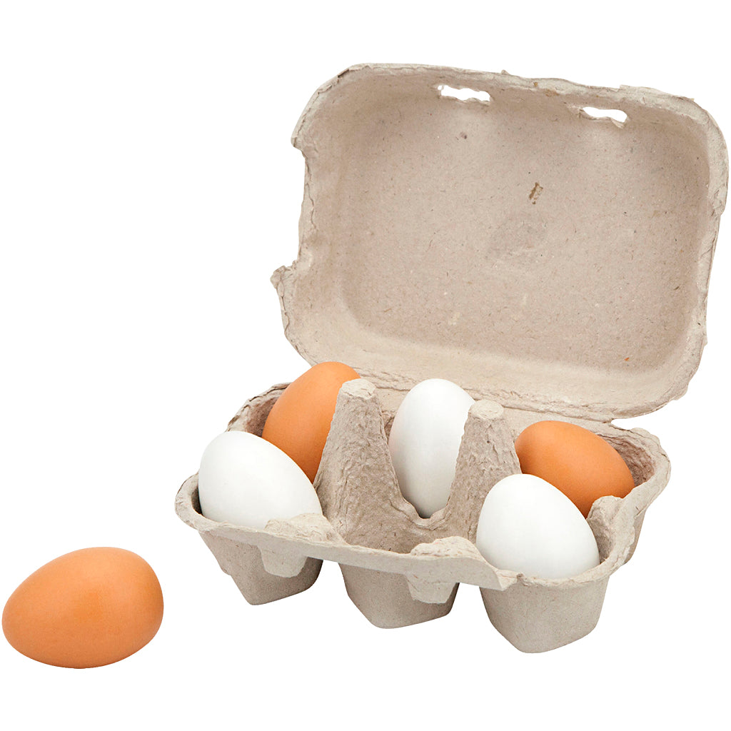 Oeufs en bois Viga, 6 parties 1 pièce