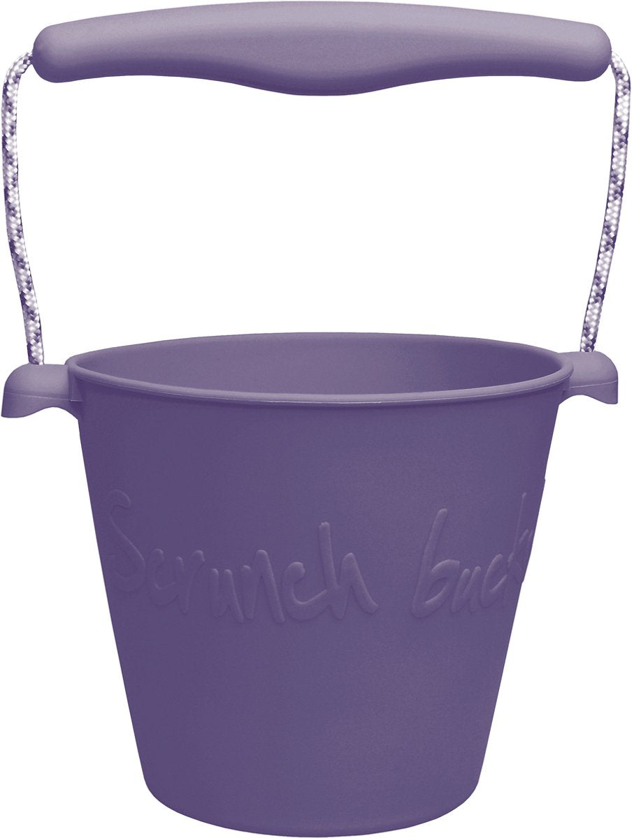 Seau à jouets Scrunch - violet - pliable - recyclable