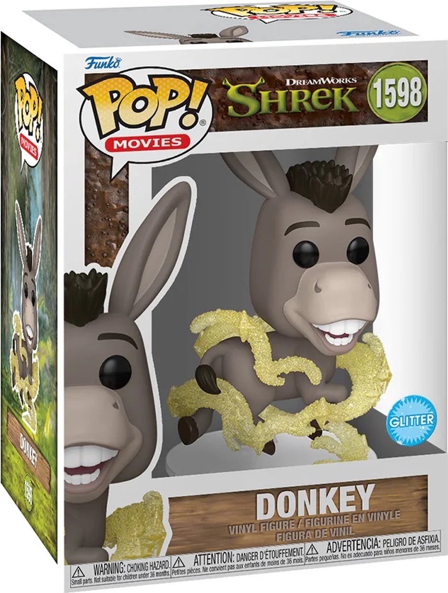 Films Funko pop : Shrek - âne « paillettes » pop #1598