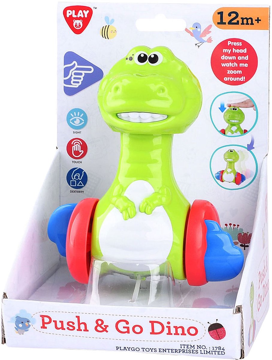 Playgo - Push and Go - Figurine de dinosaure