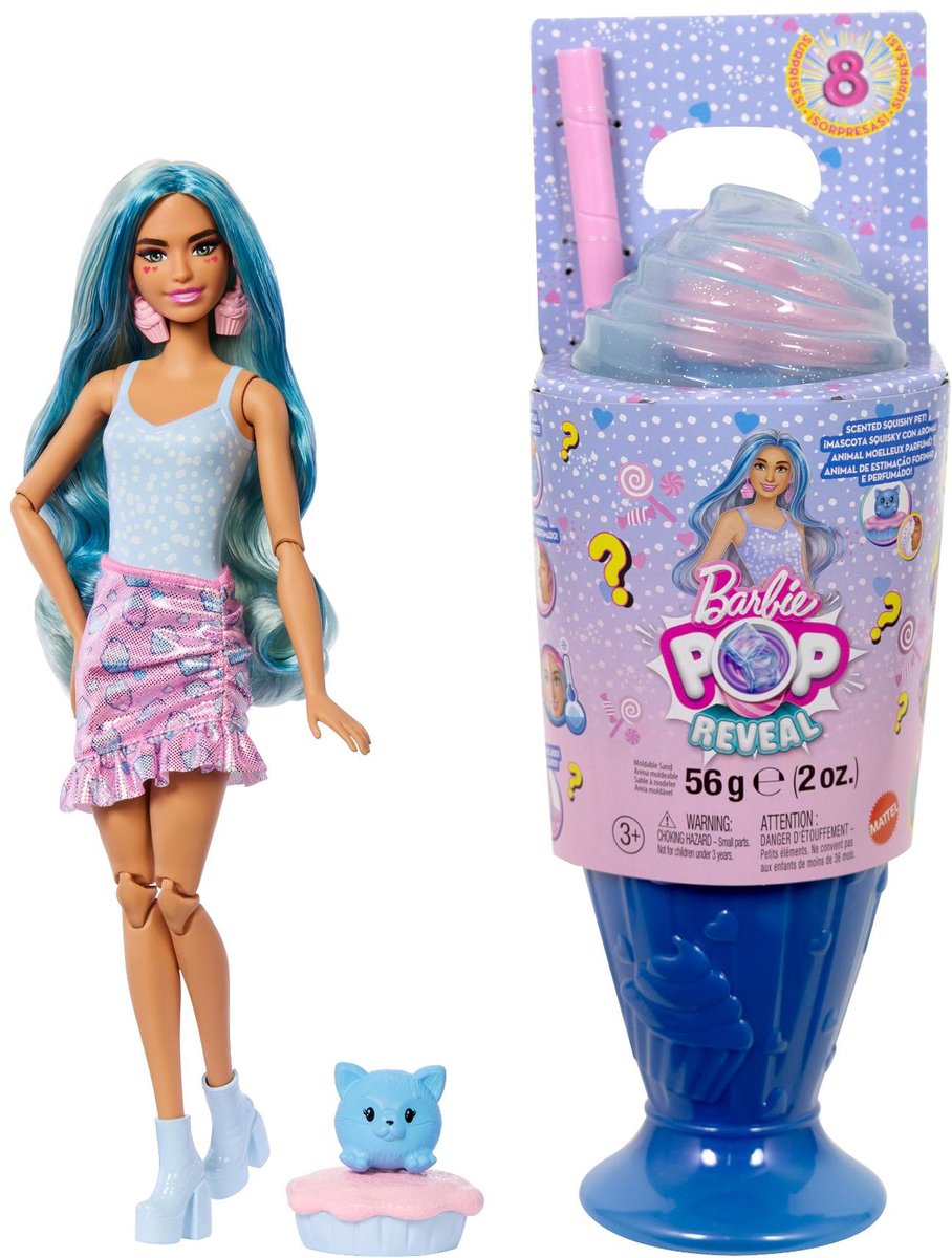 Poupée Barbie révèle une série de friandises bleues