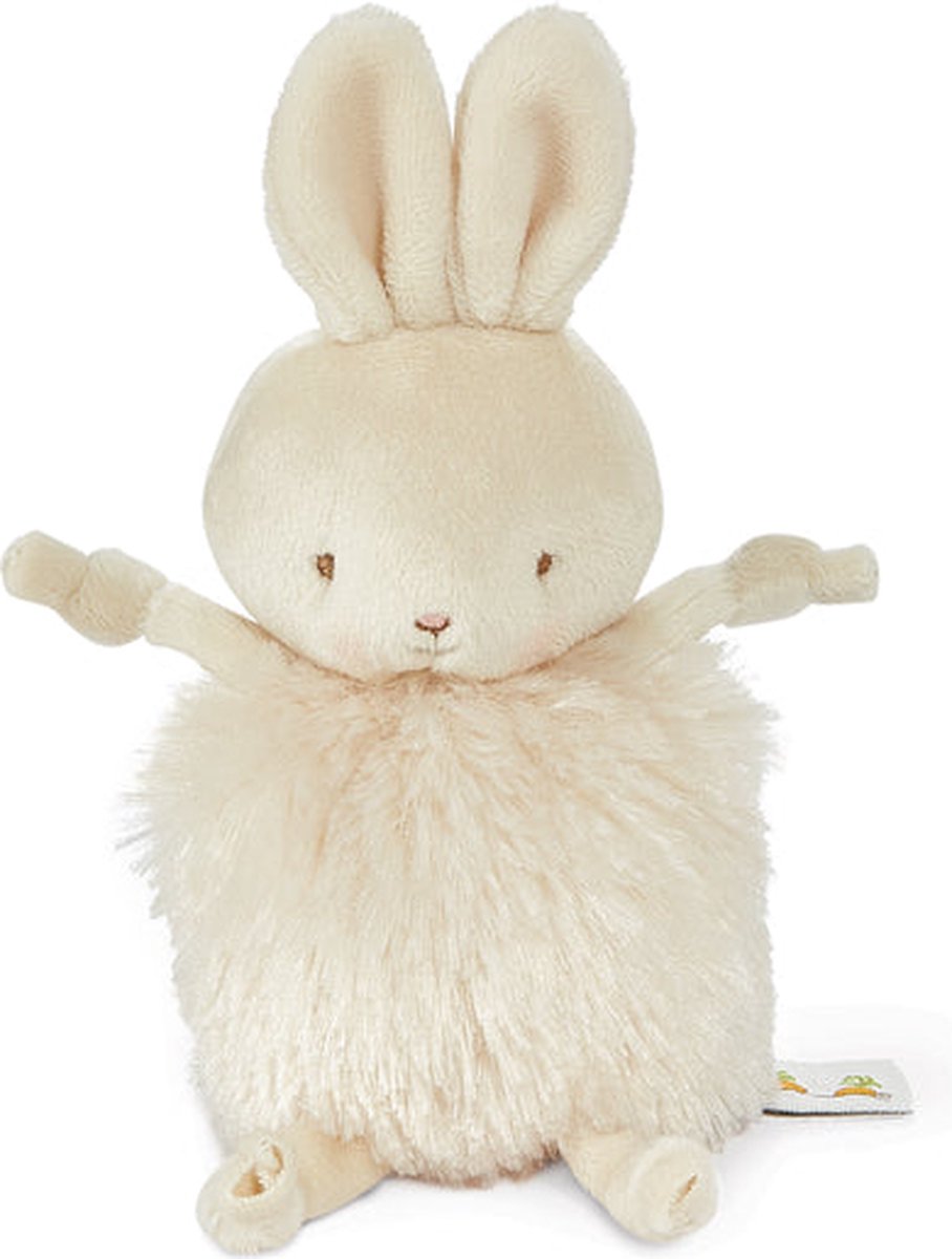 Bunnies by the bay peluche roly poly - peluche - détails brodés - lapin - 13 cm - beige