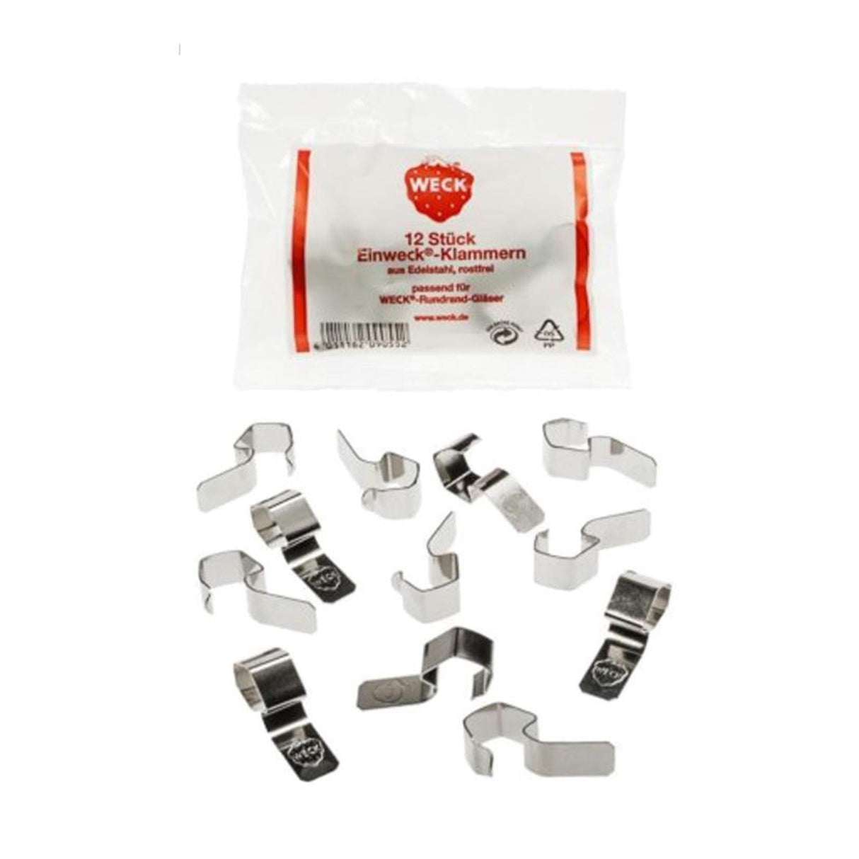 Pinces Weck sachet de 12 pièces