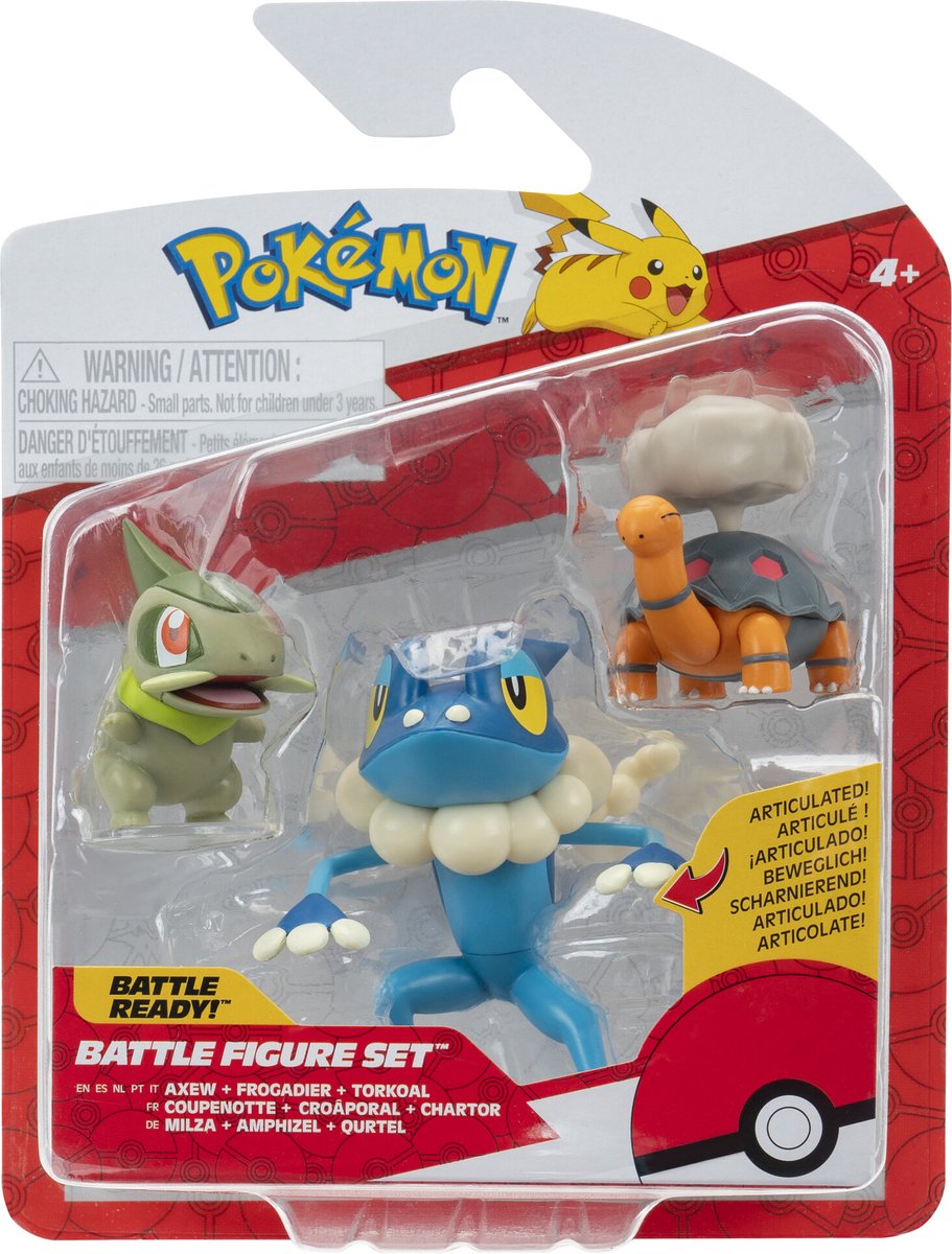 Pack de 6 figurines de combat Pokémon