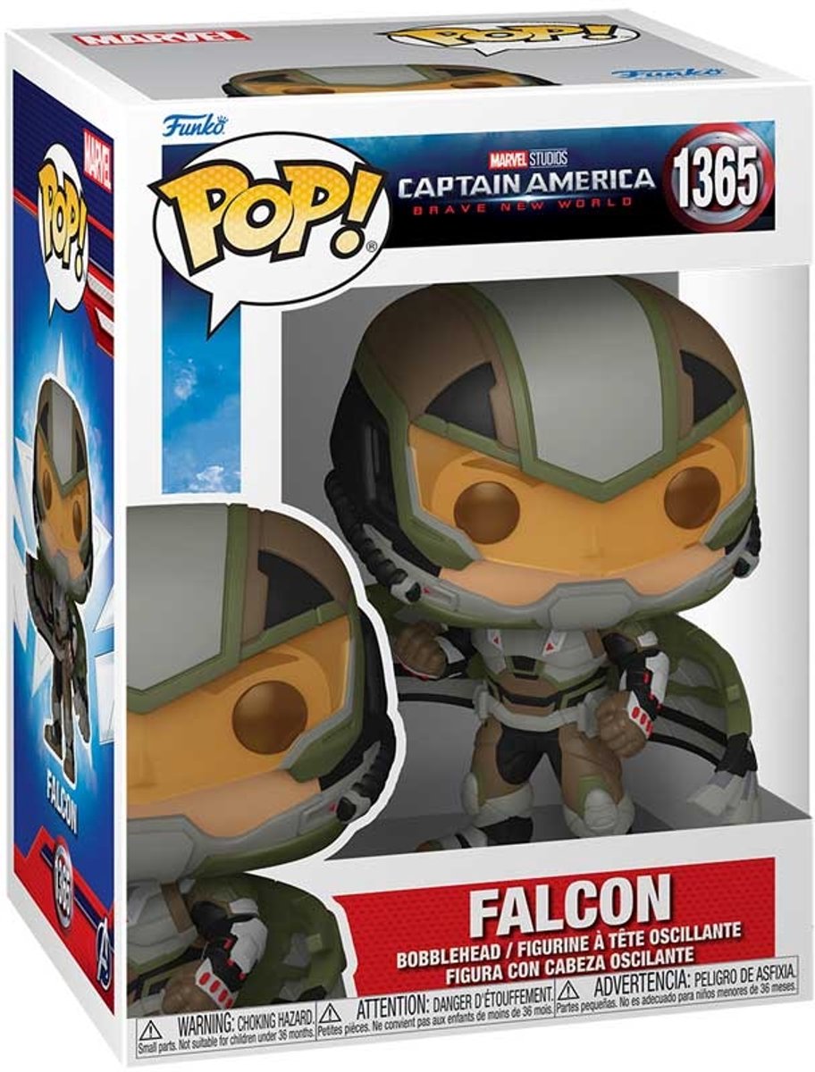 Funko Captain America Brave New World - Figurine en vinyle Falcon 1365 unisexe pop ! - multicolore - standard