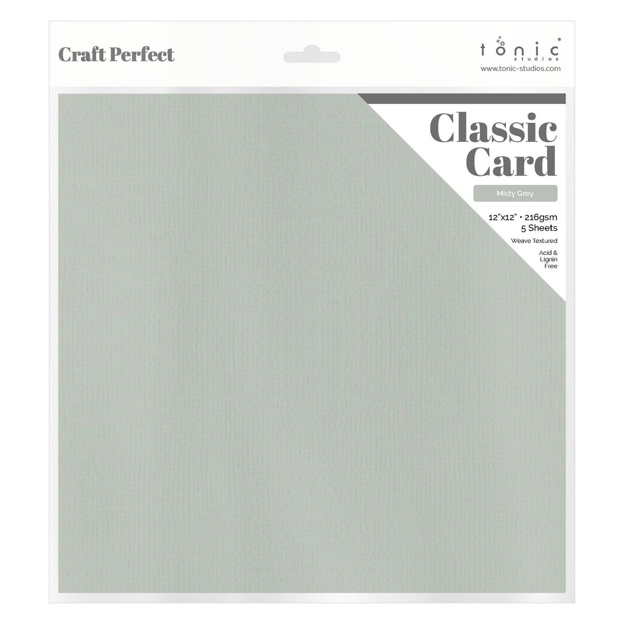 Craft perfect par Tonic Studios Craft Perfect • carte classique 216g 30,5x30,5cm gris brumeux 5pcs