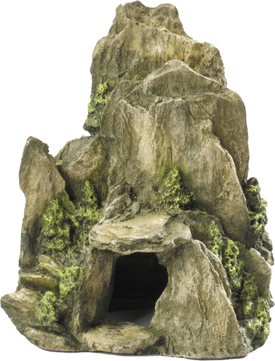 Pierre Aqua della aqua d'ella avec mousse - décoration d'aquarium - 19 x 16 cm