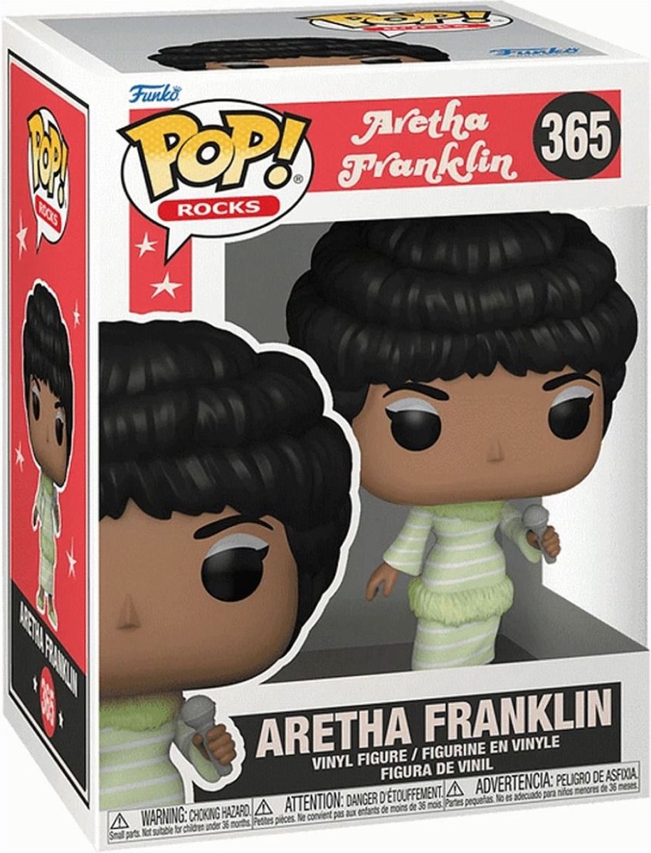 Funko-pop ! rocks : aretha franklin robe verte) - confidentiel